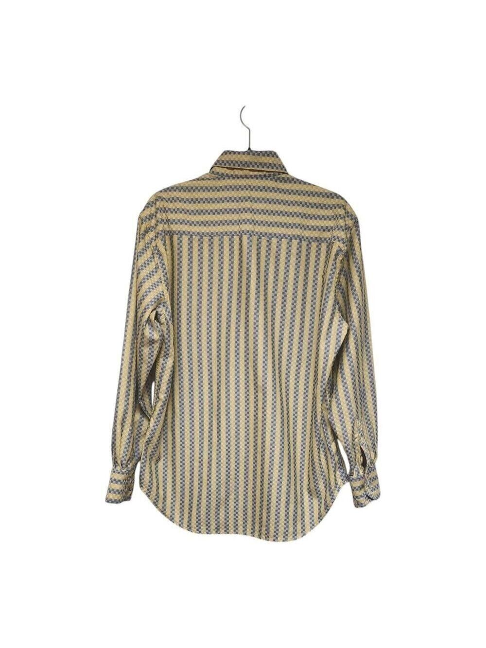 Robert Graham Men’s Multi-Yellow Long Sleeve Geometric Button Up Shirt Size L - Picture 4 of 9